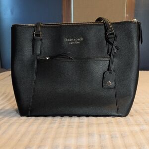 Kate Spade Black Structured Tote Professional